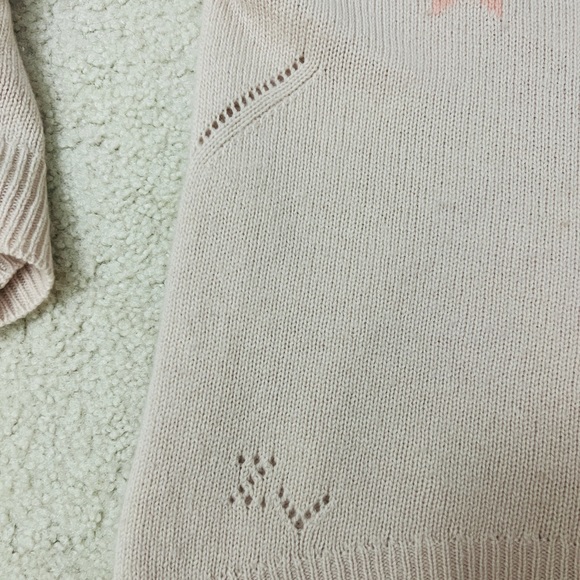 Zadig & Voltaire women's cashmere sweater with star motifs sz L - Picture 5 of 5